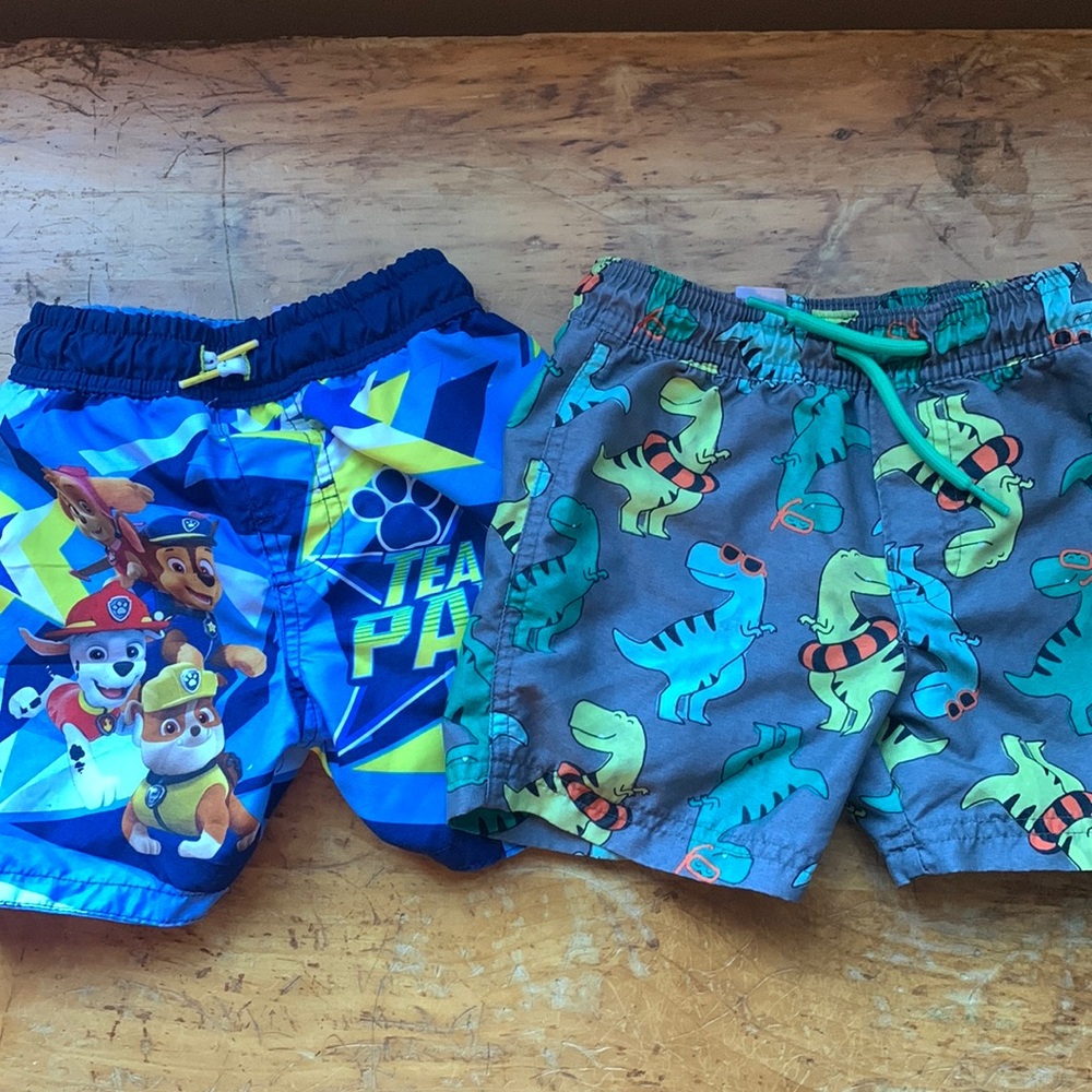 Bundle of 2 boy’s swim trunks 2T & 3T